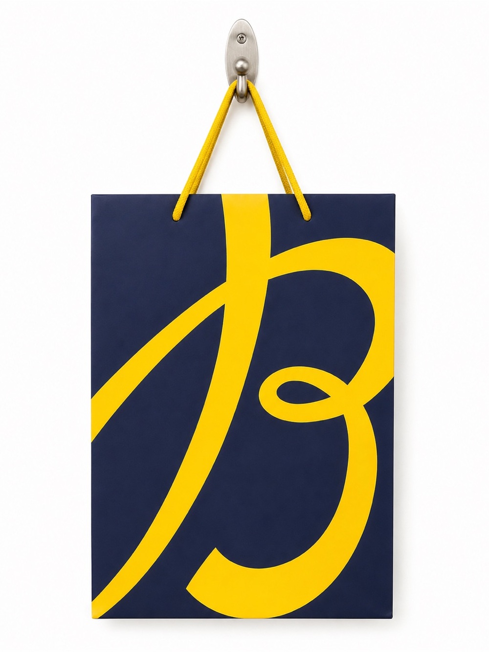 Breitling Navy and Yellow Branded Gift Bag